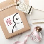 Baymax Standing Square Sticker