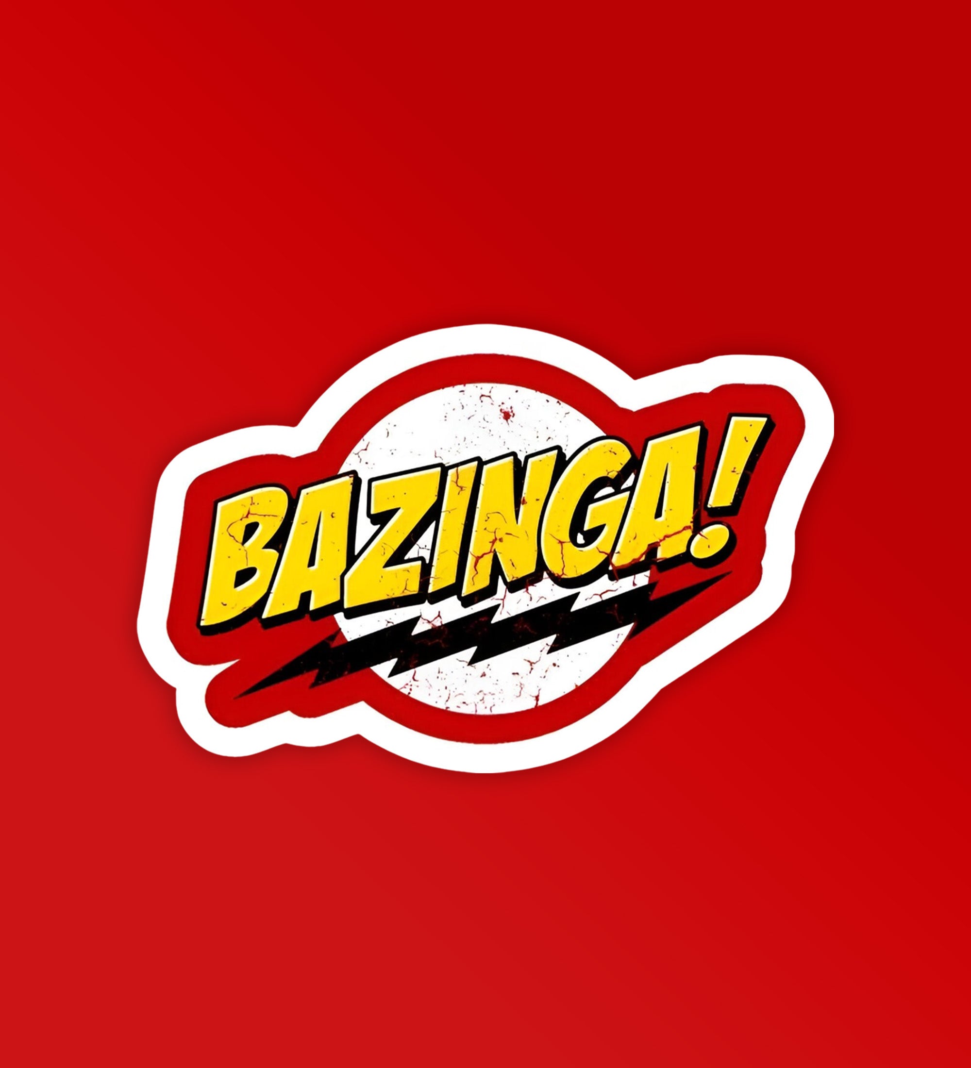 Bazinga   Big Bang Theory Laptop   Mobile Sticker