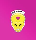 Be Happy Sticker