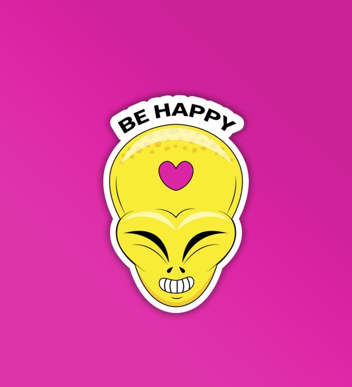 Be Happy Sticker
