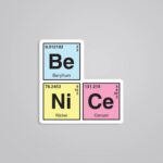 Be Nice Witty Stickers