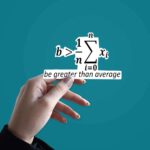 Be Greater Than Average Sticker