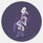 Be Afraid Classic Round Sticker