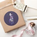 Be Afraid Classic Round Sticker