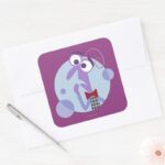 Be Afraid Square Sticker