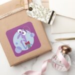 Be Afraid Square Sticker