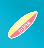 Beach Bum Sticker