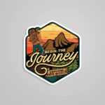 Begin The Journey Travels Stickers