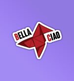 Bella Ciao   Money Heist Laptop   Mobile Sticker