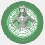 Bernadette Info Graphic Classic Round Sticker