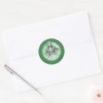 Bernadette Info Graphic Classic Round Sticker