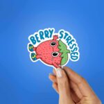Berry Stressed Sticker