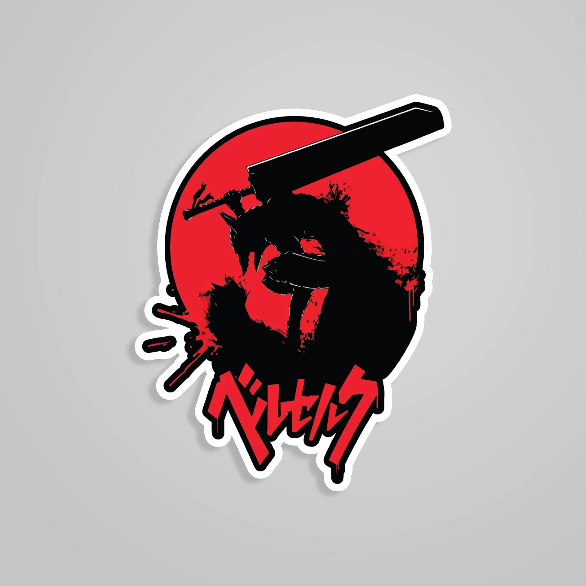 Berserk Red Anime Stickers