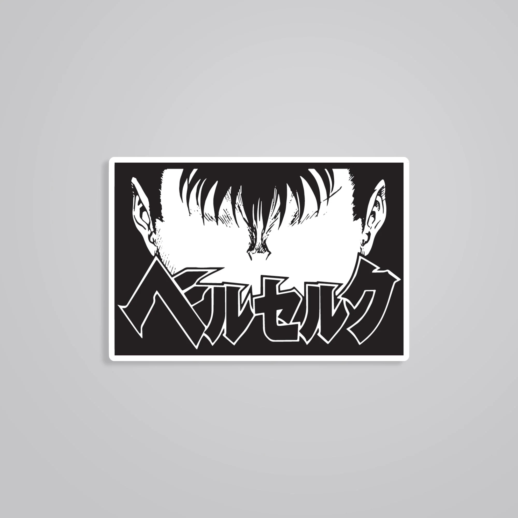 Berserk In Black Anime Stickers