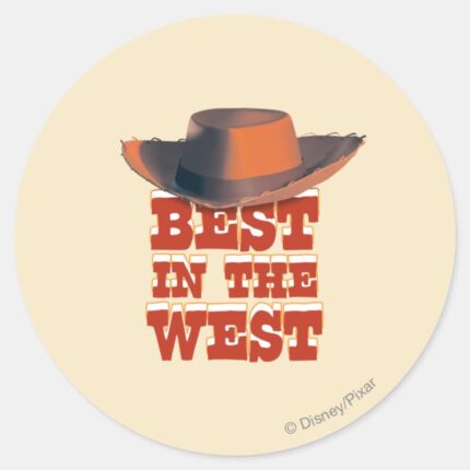 Best In The West Classic Round Sticker