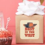 Best In The West Square Sticker