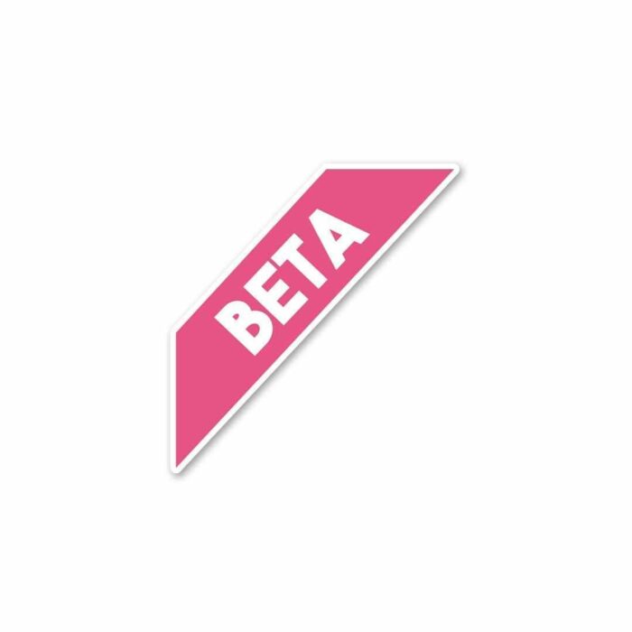 Beta Sticker