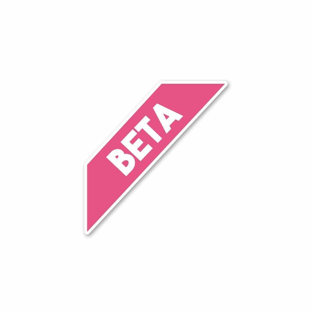 Beta Sticker