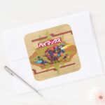 Big Hero 6 Superheros Square Sticker