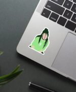 Billie Eilish Green Outfit Sticker