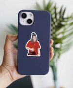 Billie Eilish Red Outfit Sticker