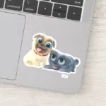 Bingo And Rolly Lets Woof Roll Sticker