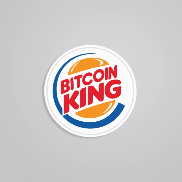 Bitcoin King Witty Stickers