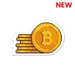 Bitcoin Pixel Sticker