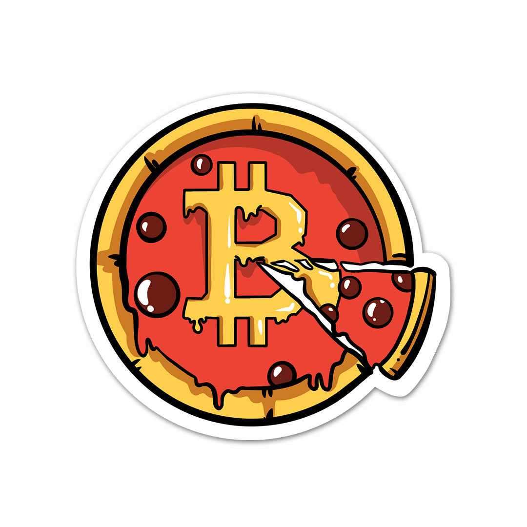 Bitcoin Pizza Sticker