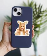 Black Pink Rose Sticker