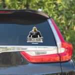 Black Adam Character And Name Graphic Sticker