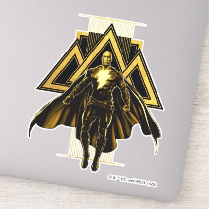Black Adam Triangular Pillar Graphic Sticker