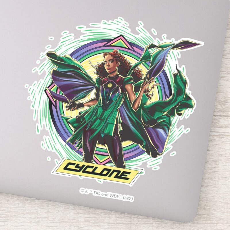 Black Adam Cyclone Character Graphic Sticker