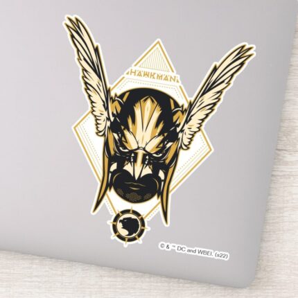 Black Adam Hawkman Helmet Graphic Sticker