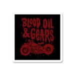 Blood Oil Gears Sticker