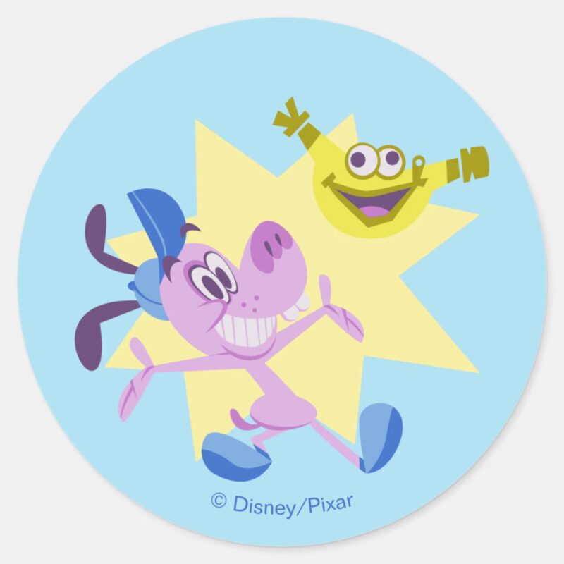 Bloofy And Pouchy Classic Round Sticker