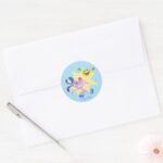 Bloofy And Pouchy Classic Round Sticker