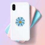 Blue Flower Laptop Mobile Stickers