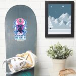 Blue Beetle Retrowave Versus Graphic Sticker