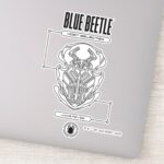 Blue Beetle Scarab Tech Graphic Sticker