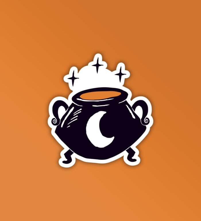 Boiling Pot Halloween   Laptop And Mobile Sticker