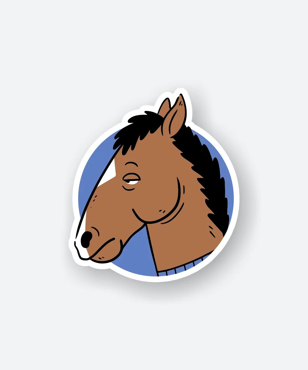 Bojack Uninterested Sticker