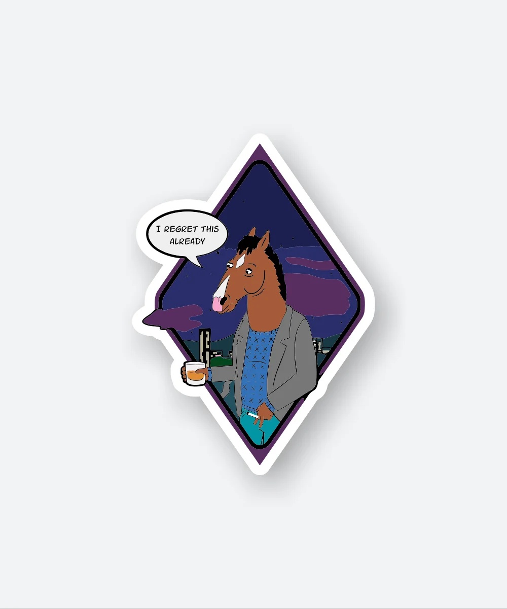 Bojack Regret Sticker