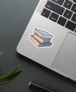 Book Stack Sticker