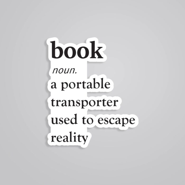 Book A Portable Transporter Used To Escape Reality Witty Stickers