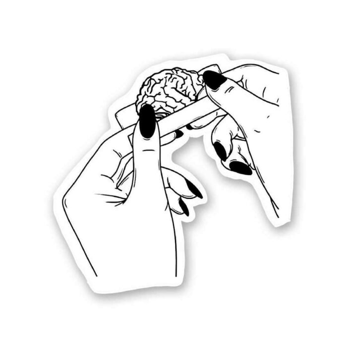 Brain Weed Sticker