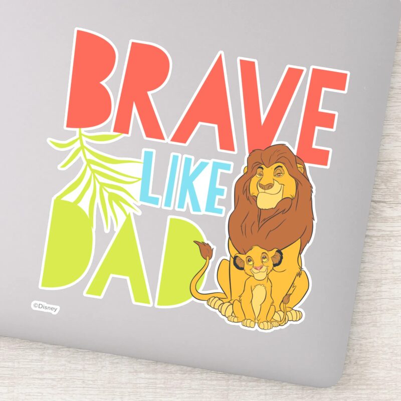 Brave Like Dad Sticker