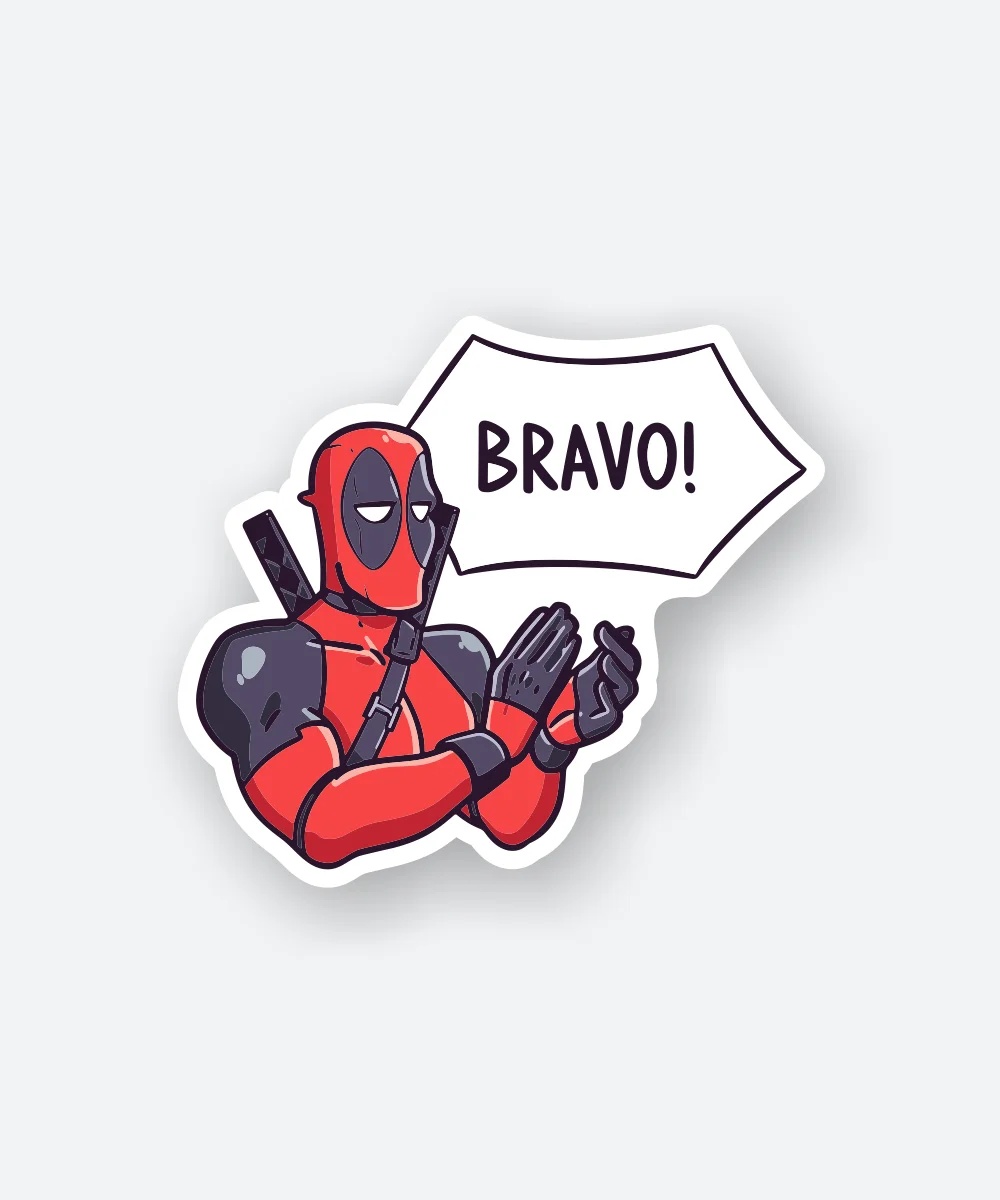 Bravo Deadpool Sticker