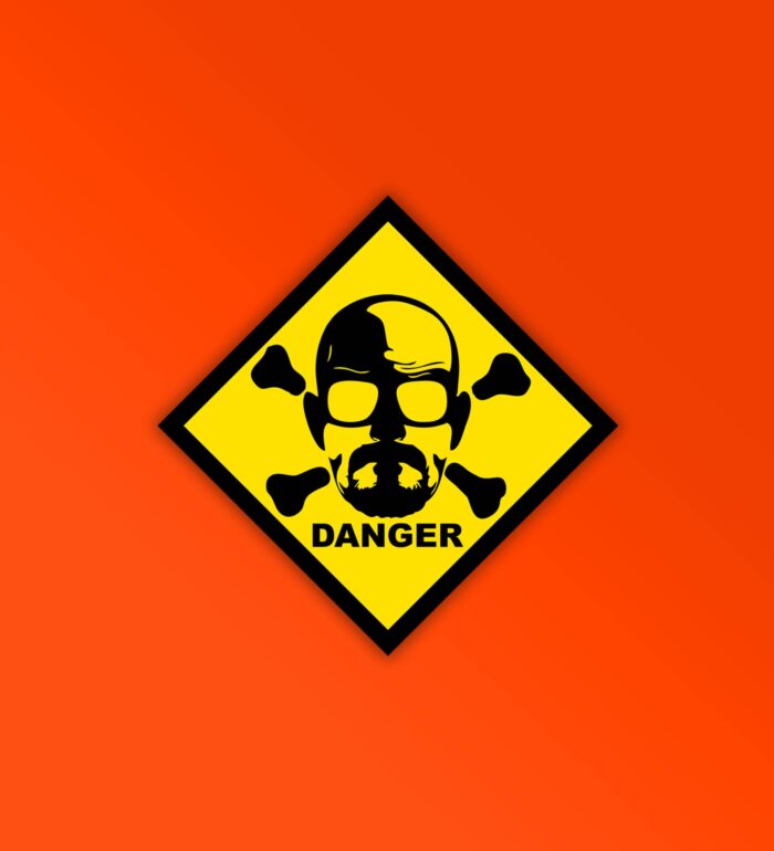 Breaking Bad Danger Laptop   Mobile Sticker
