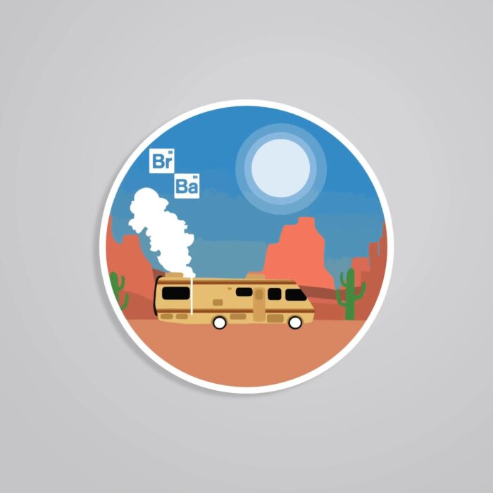 Breaking Bad Minimalist RV TV Shows Stickers